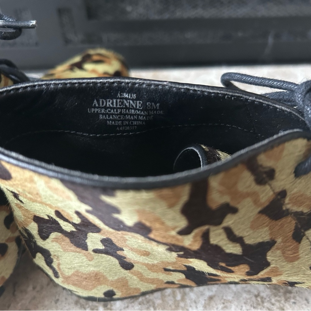 LOGO by Lori Goldstein “Adrienne” Lace-up Camo Calf Hair Booties - Picture 7 of 7